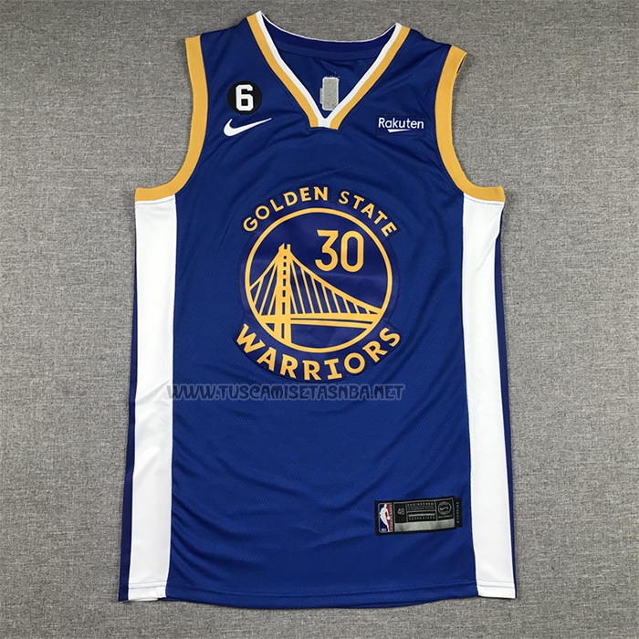 Camiseta Stephen Curry NO 30 Golden State Warriors Icon 2022-23 Azul